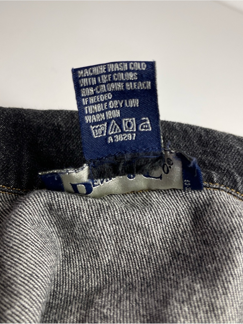 Denim & Co Black Jean Jacket 1X - Picture 3 of 6